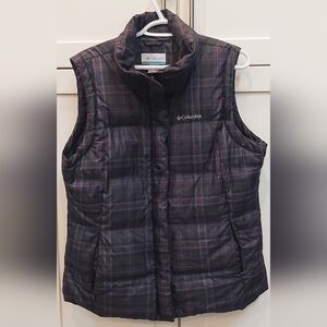 Columbia Plaid Quilted Puffer Vest